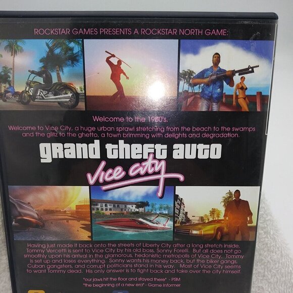Sony Playstation 2 Grand Theft Auto Vice City Video Game 2002 Cars Action - Picture 3 of 7